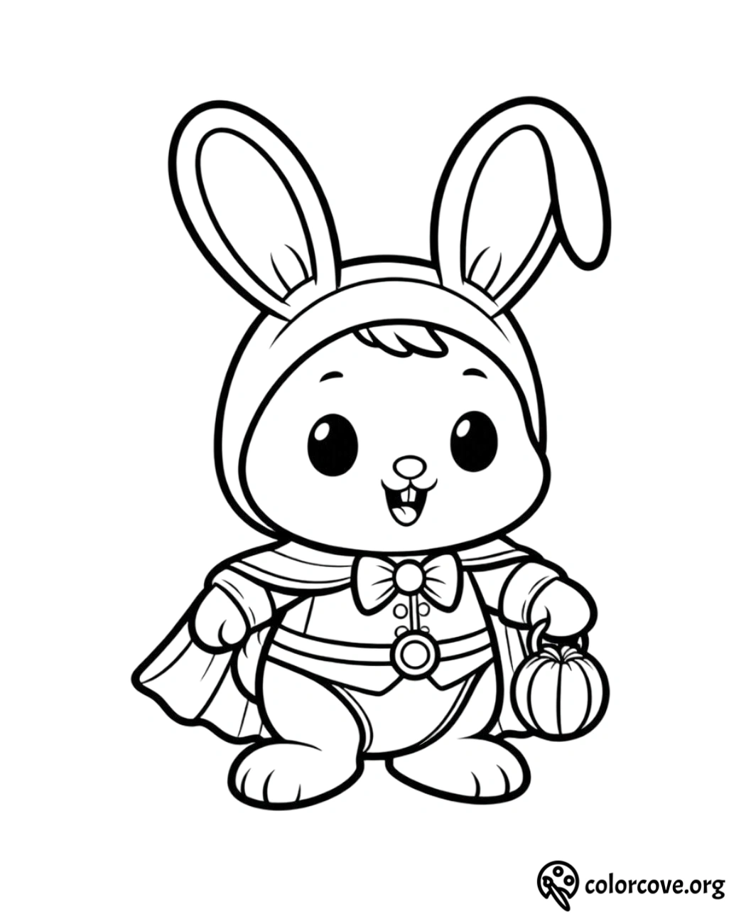 a cartoon of a rabbit