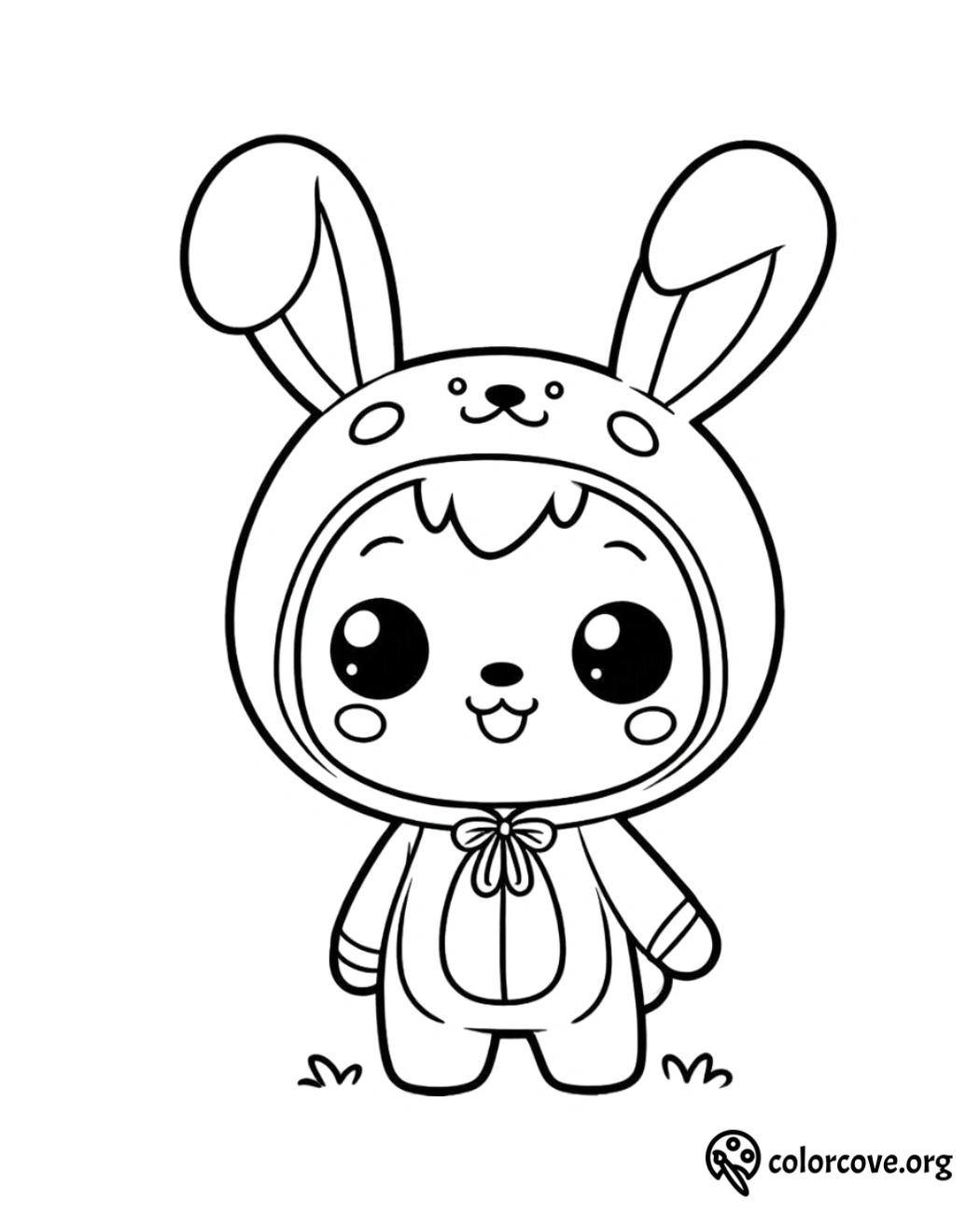 a cartoon of a rabbit