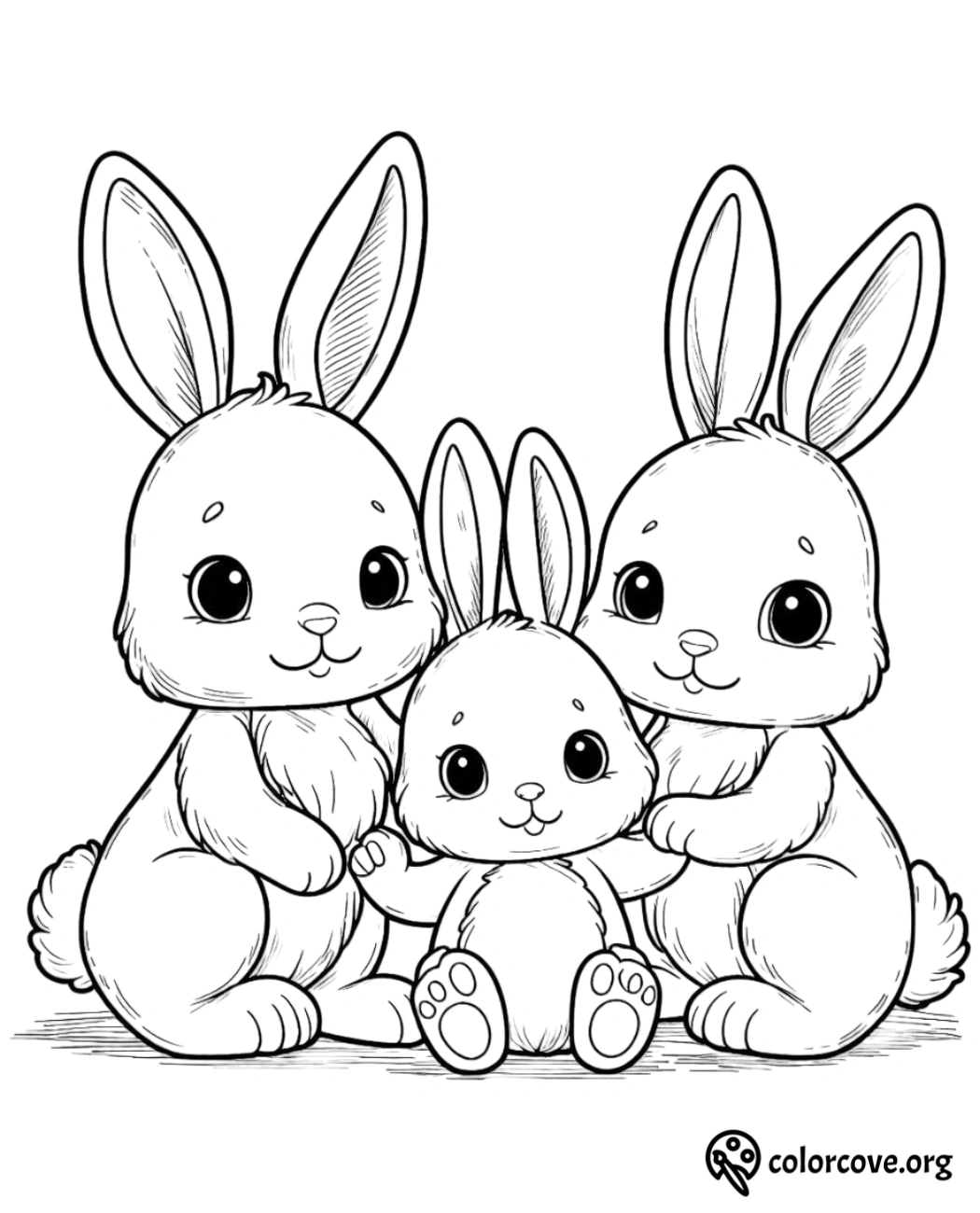 a group of cartoon bunnies