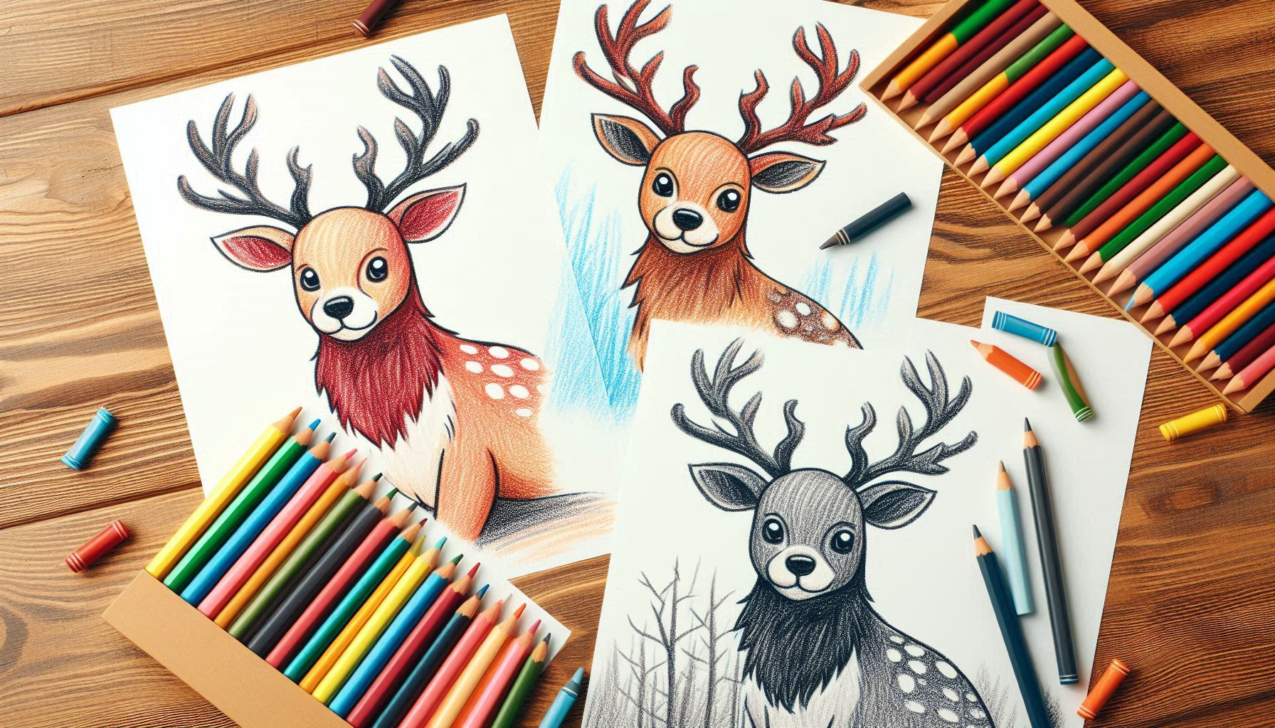 24 Free Cute Deer Coloring Pages