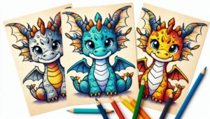 40 Cute Dragon Coloring Pages for Kids (Free Printables)