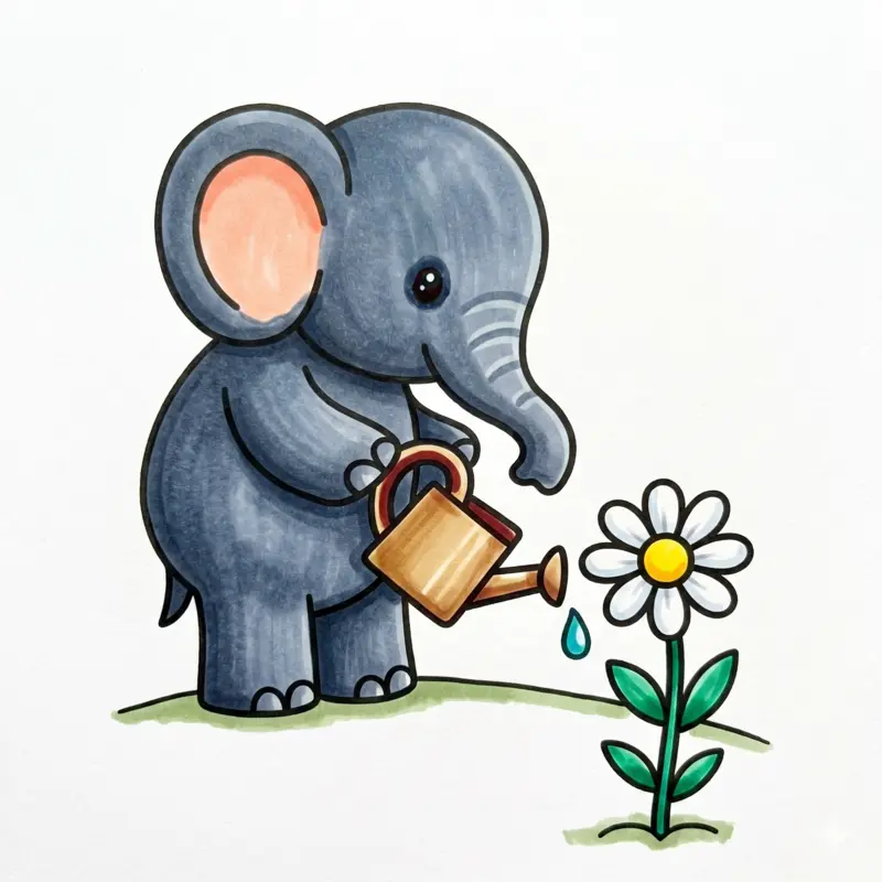60 Cute Elephant Coloring Pages: Free Printable Fun for Kids