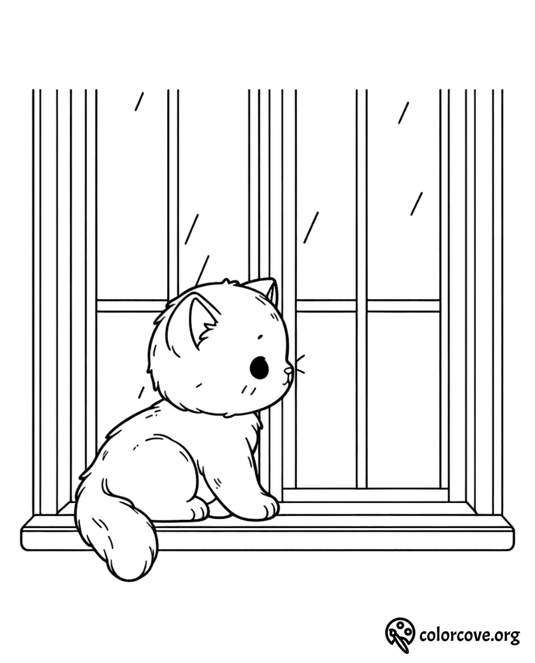 a cat sitting on a window sill