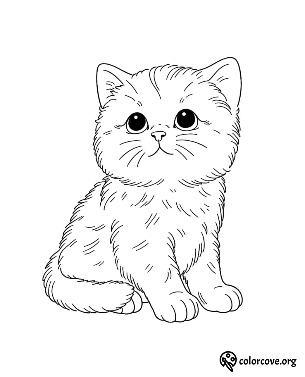 a drawing of a cat