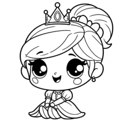 Cute Princess Coloring Pages Free Printable (4)