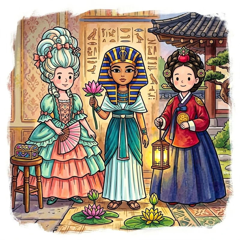 72 Cute Princesses From Around The World Coloring Pages: Global Royalty