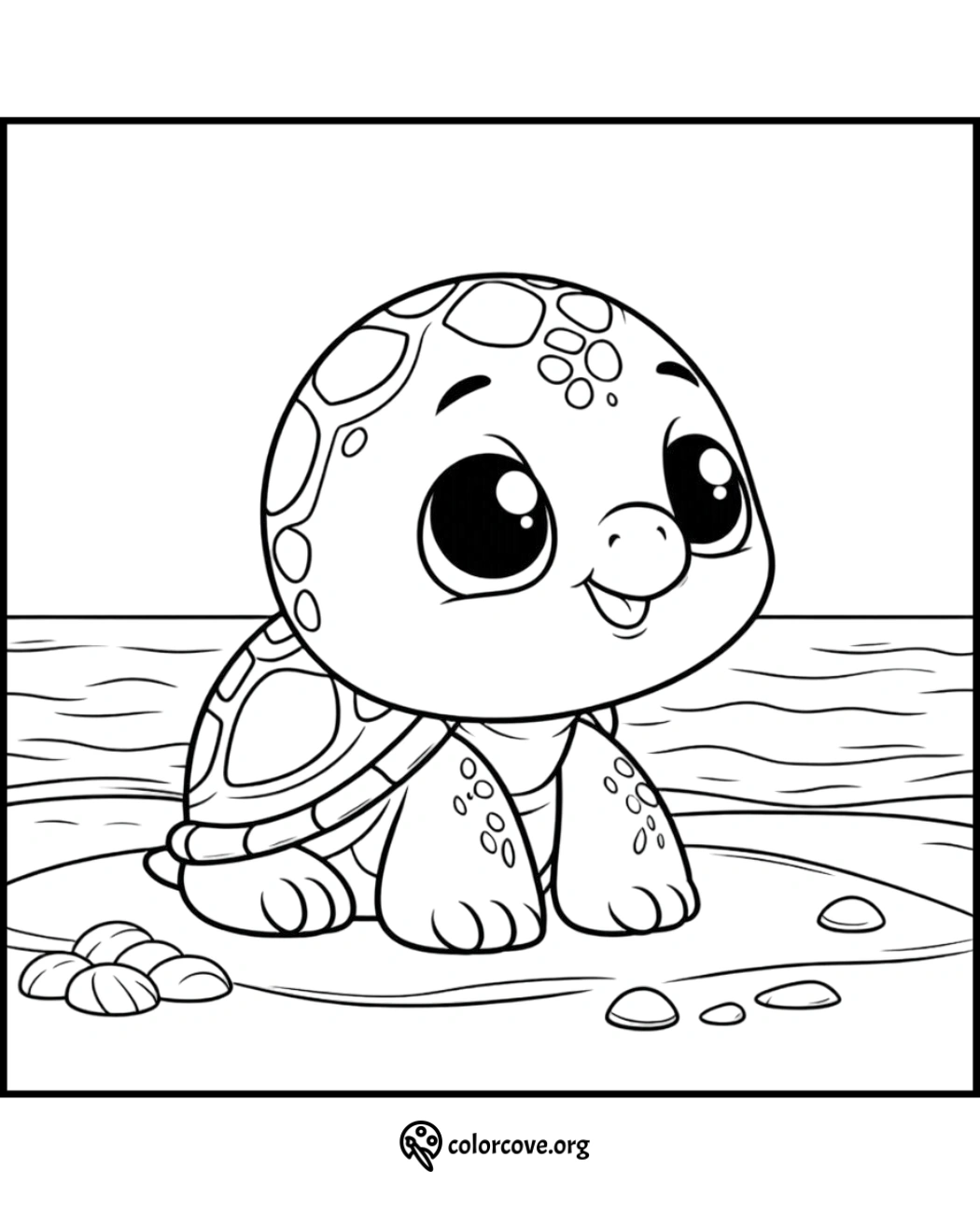 a cartoon of a turtle