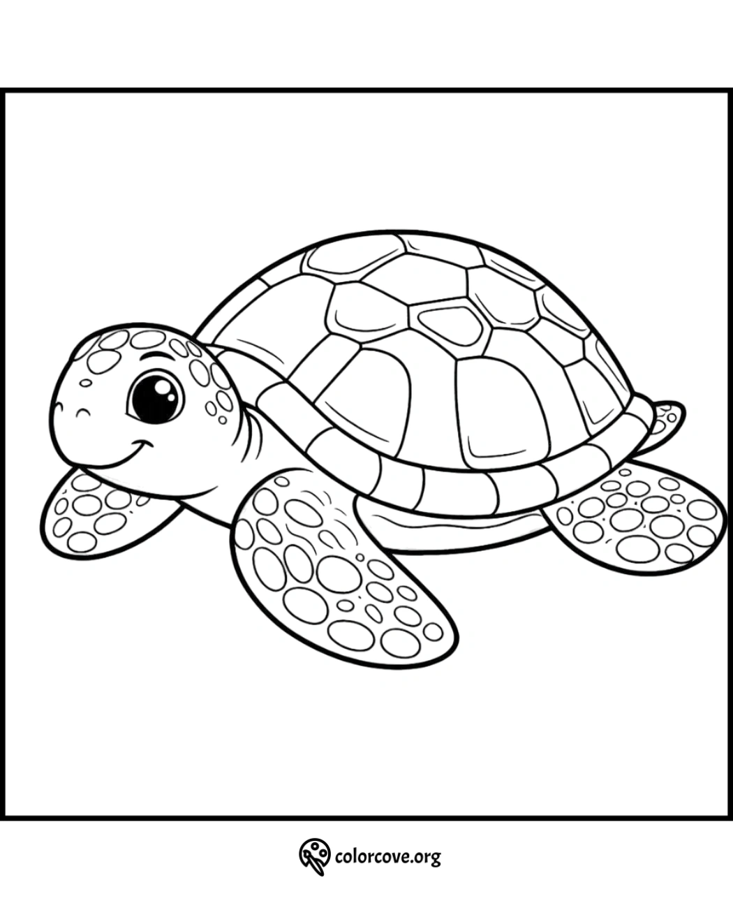 a cartoon of a turtle