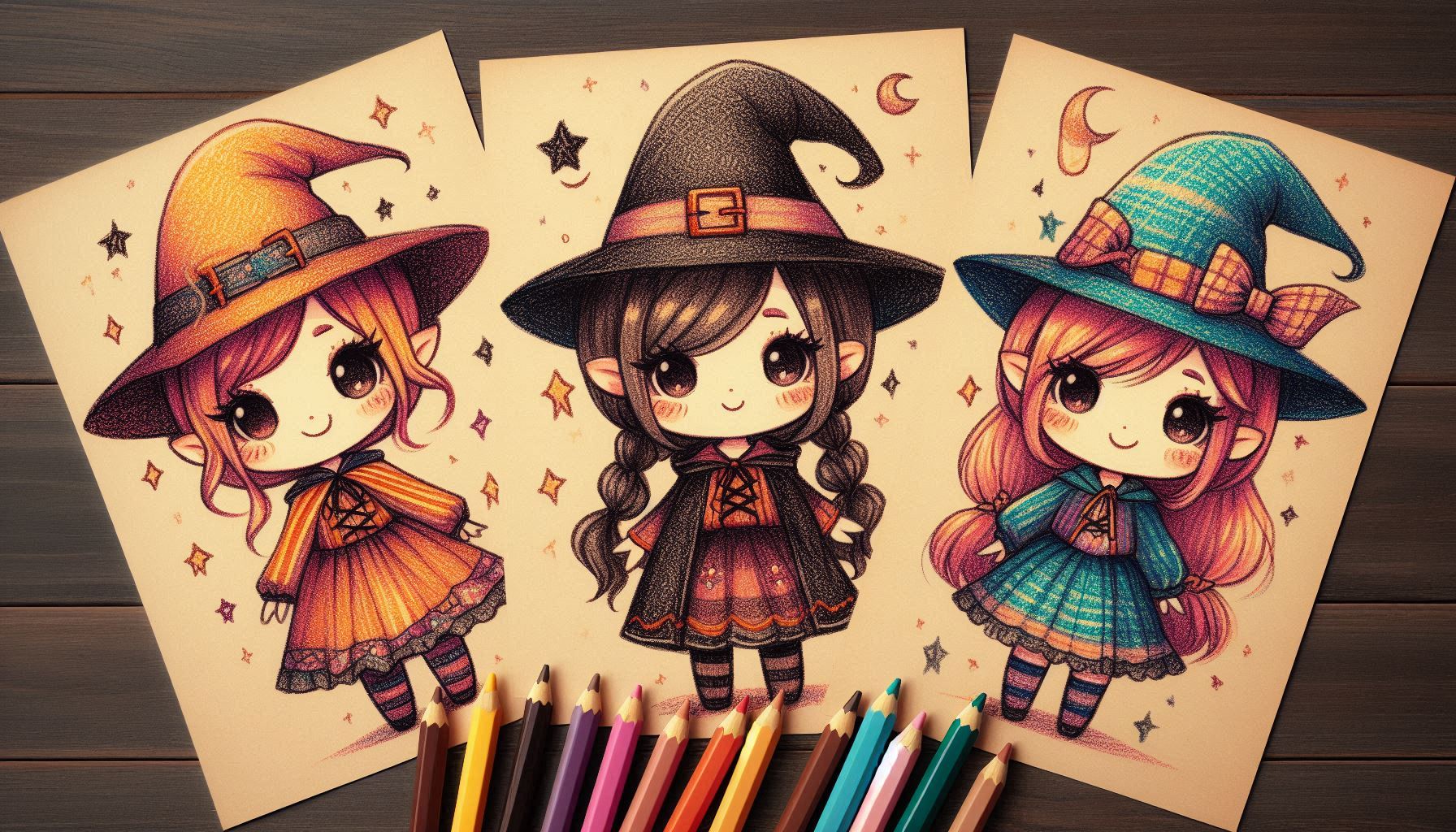 36 Free Cute Witch Coloring Pages