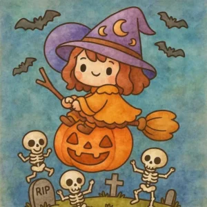 49 Cute Witch Coloring Pages: Aesthetic Spells for Artists