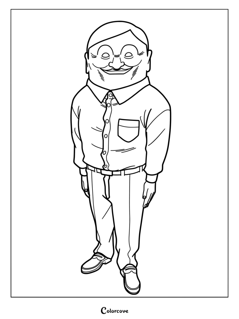 Coloriage Dandadan gratuit à imprimer 21 montrant une illustration du personnage