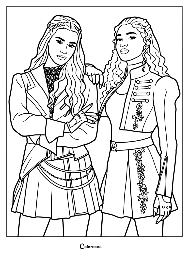 Red and Chloe Charming posing together for a portrait.