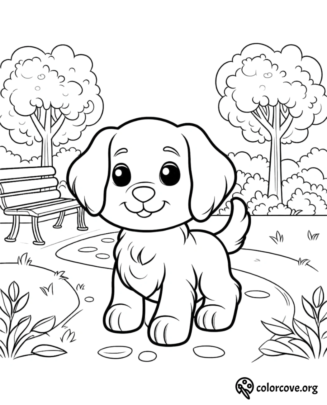 Dog Coloring Pages Free Printable (1)