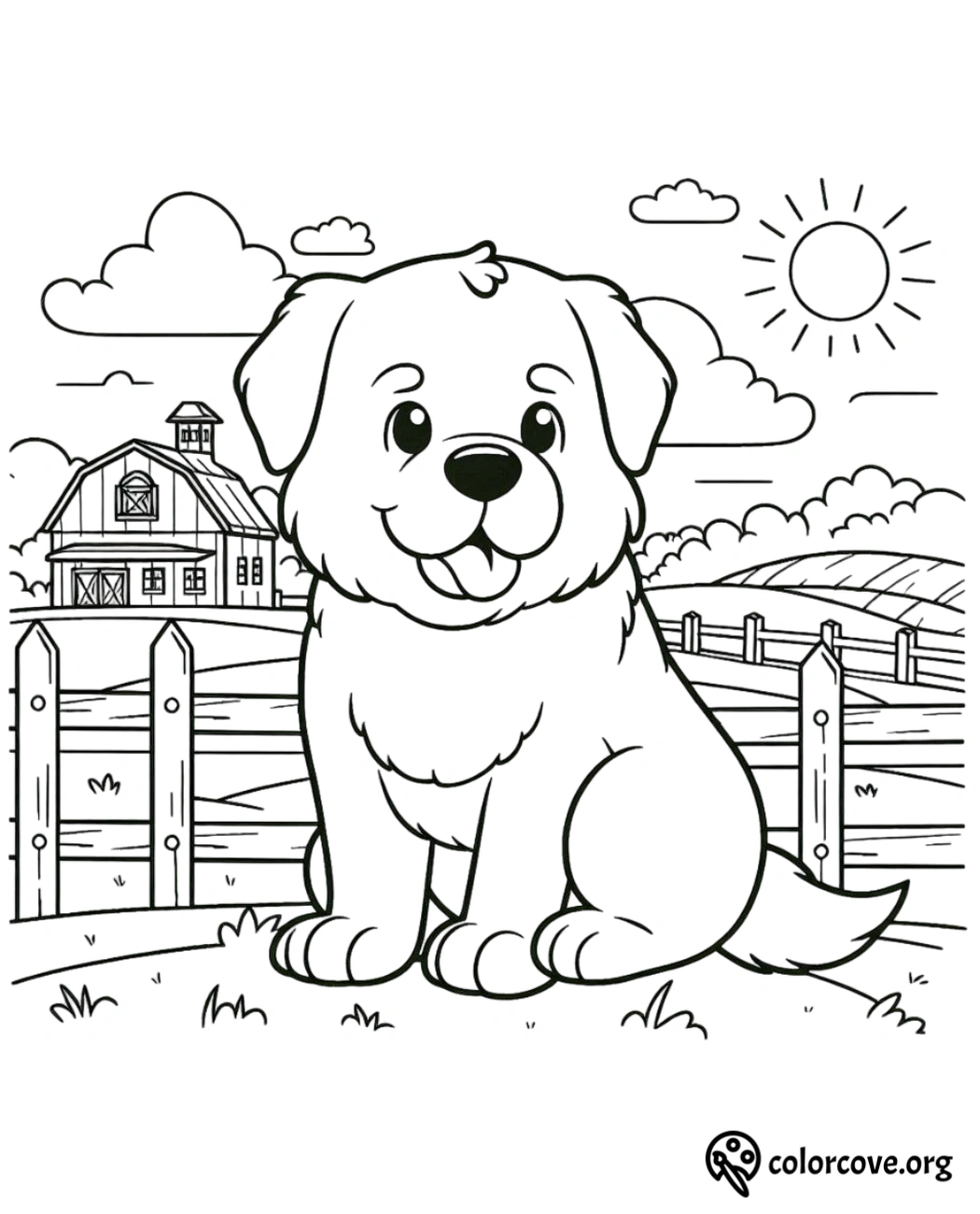 a black and white drawing of a dog