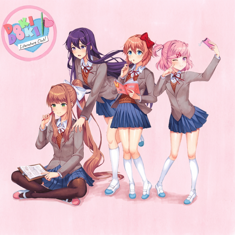 33 Doki Doki Literature Club Coloring Pages: Fan Art
