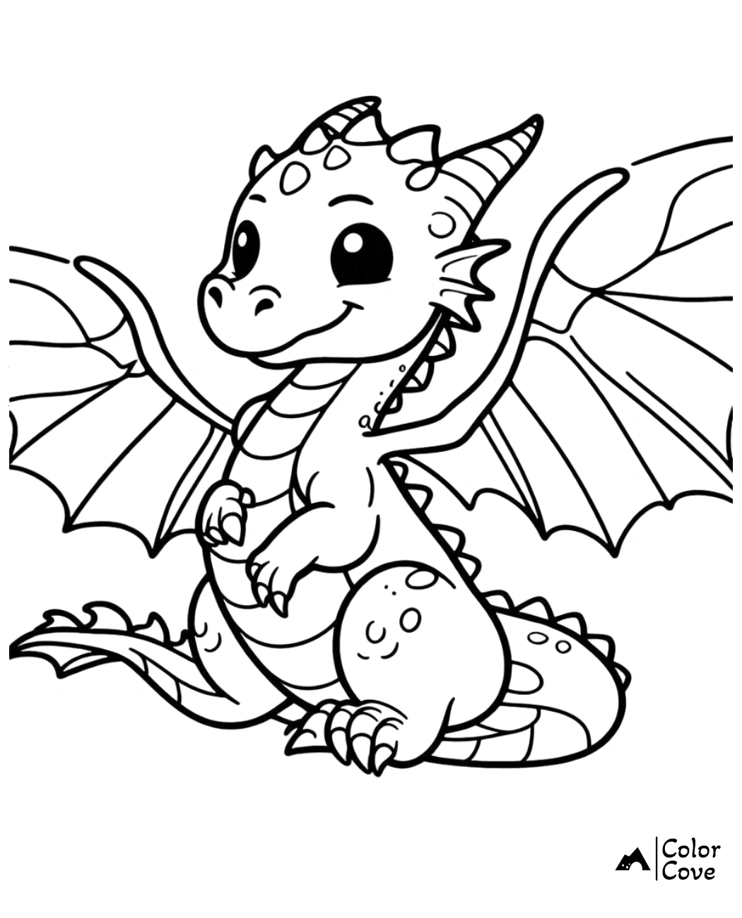 a cartoon of a dragon