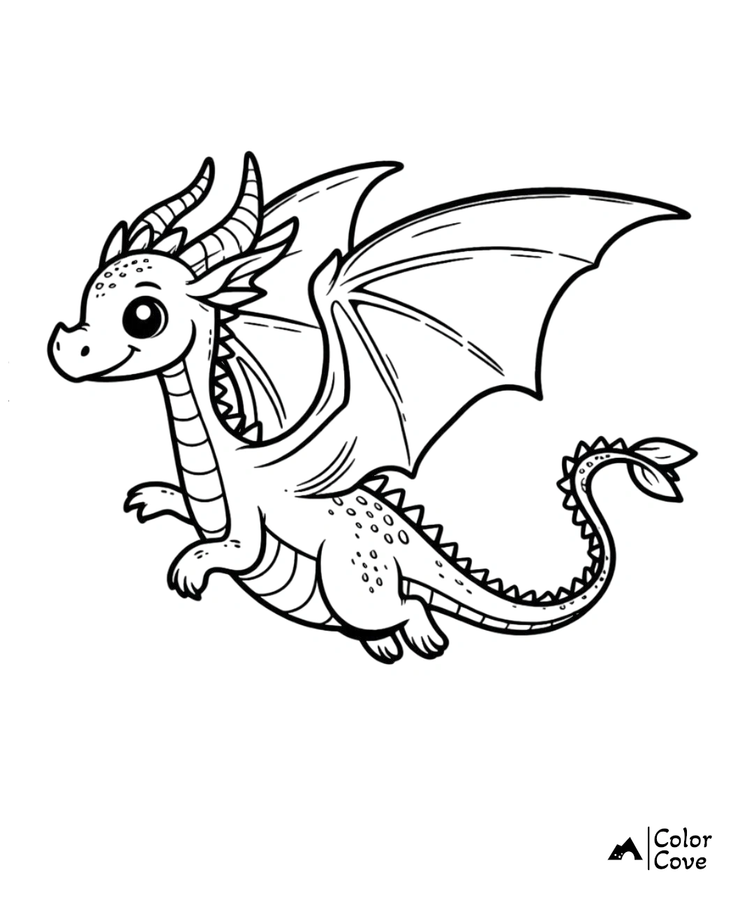 a cartoon of a dragon