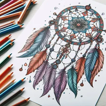 25 Free Dreamcatcher Coloring Pages