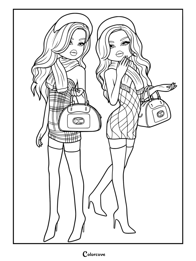 Matching preppy winter style with plaid dresses and berets.