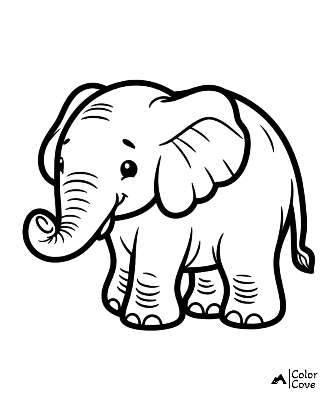 a cartoon of an elephant