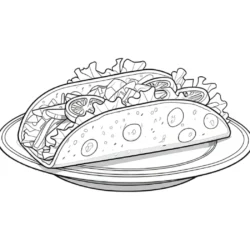 a taco on a plate