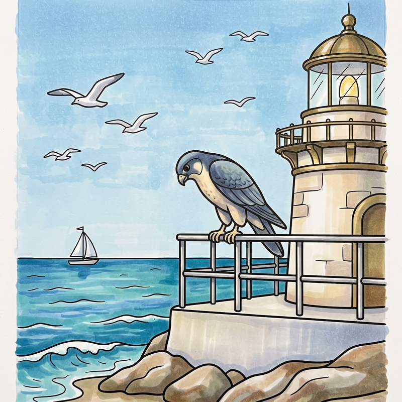 33 Falcon Coloring Pages: Free Majestic Bird Printables