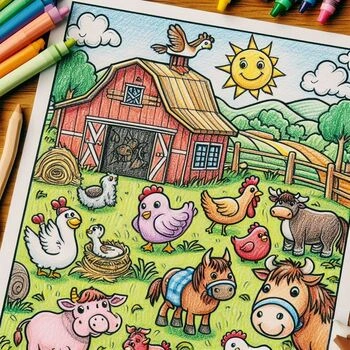 33 Free Farm Animal Coloring Pages