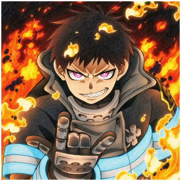 38 Fire Force Coloring Pages: Company 8 Heroes