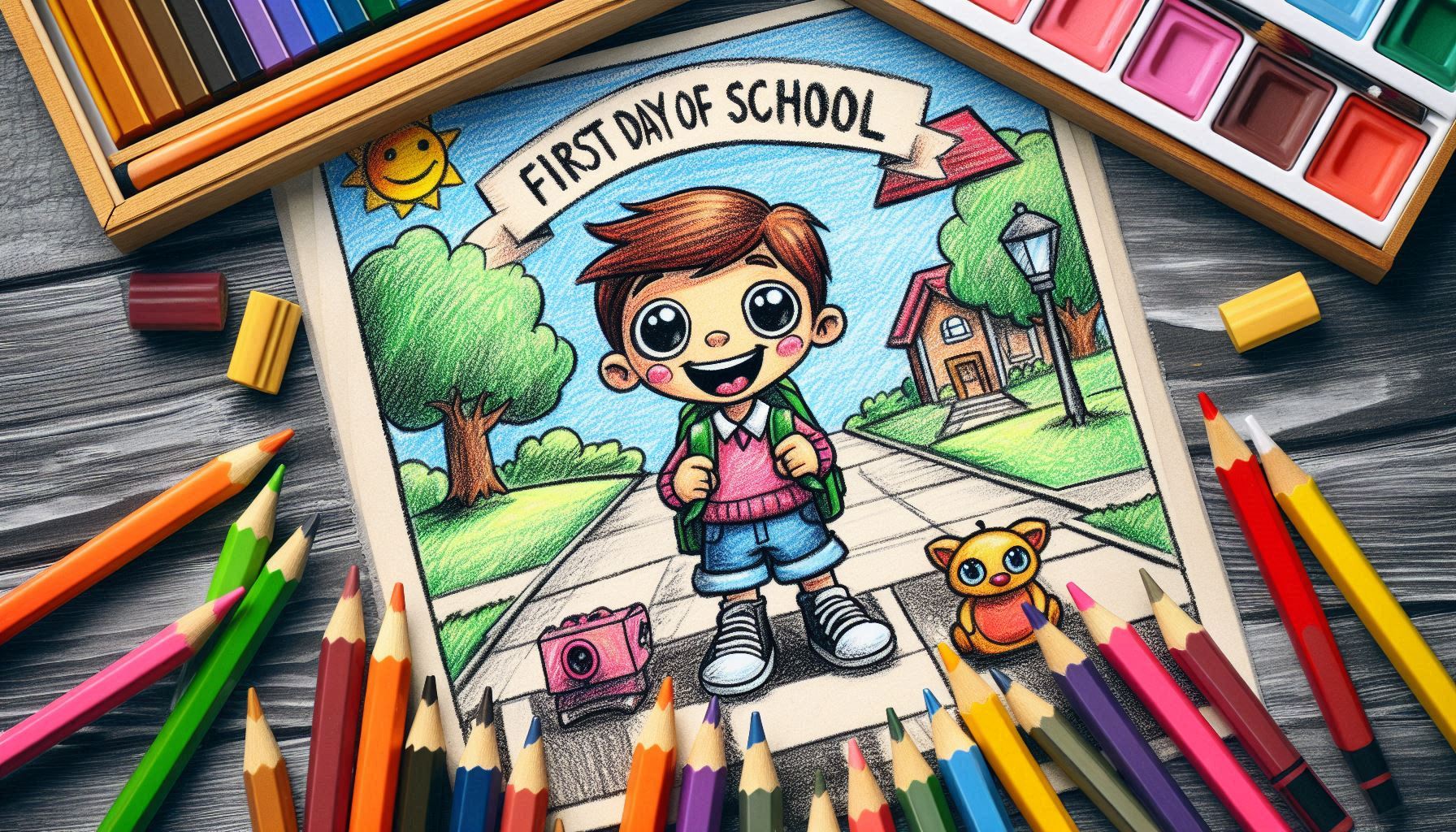 26 Free First Day of School Coloring Pages