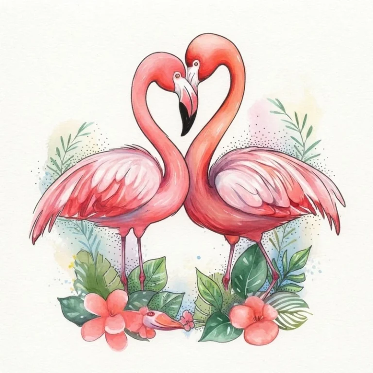 25 coloriages Flamant rose : art tropical et fun