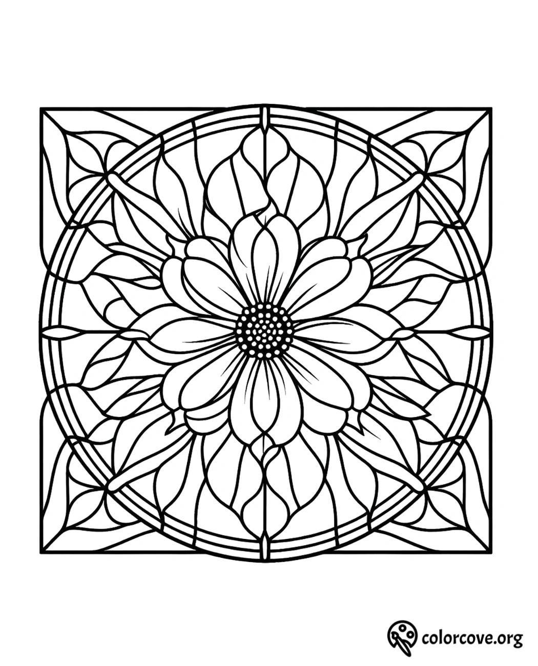 a black and white flower design