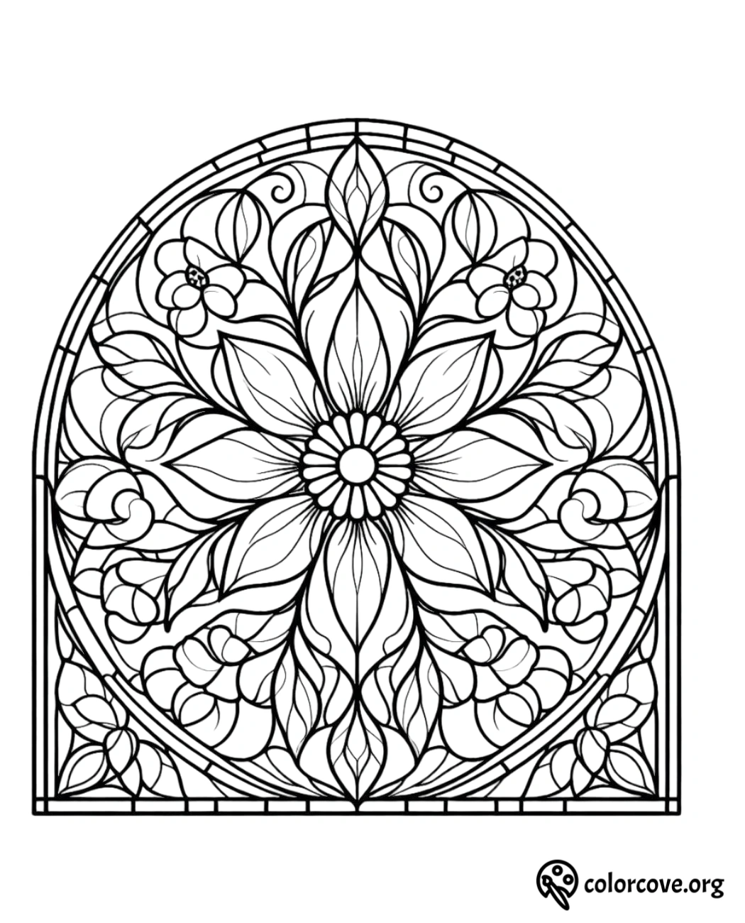 a black and white drawing of a flower design