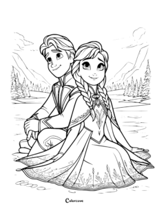 40 Frozen Coloring Pages: Free Printable Disney Activities