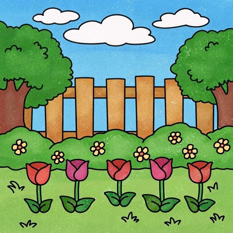 32 Free Garden Coloring Pages