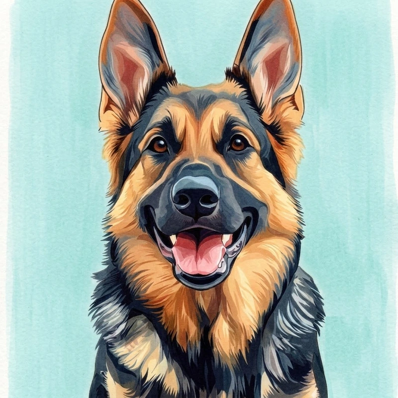 30 adorables dibujos de pastores alemanes para colorear: ¡Diversión artística con perros!