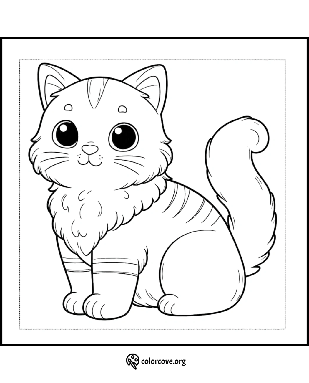 a black and white drawing of a cat