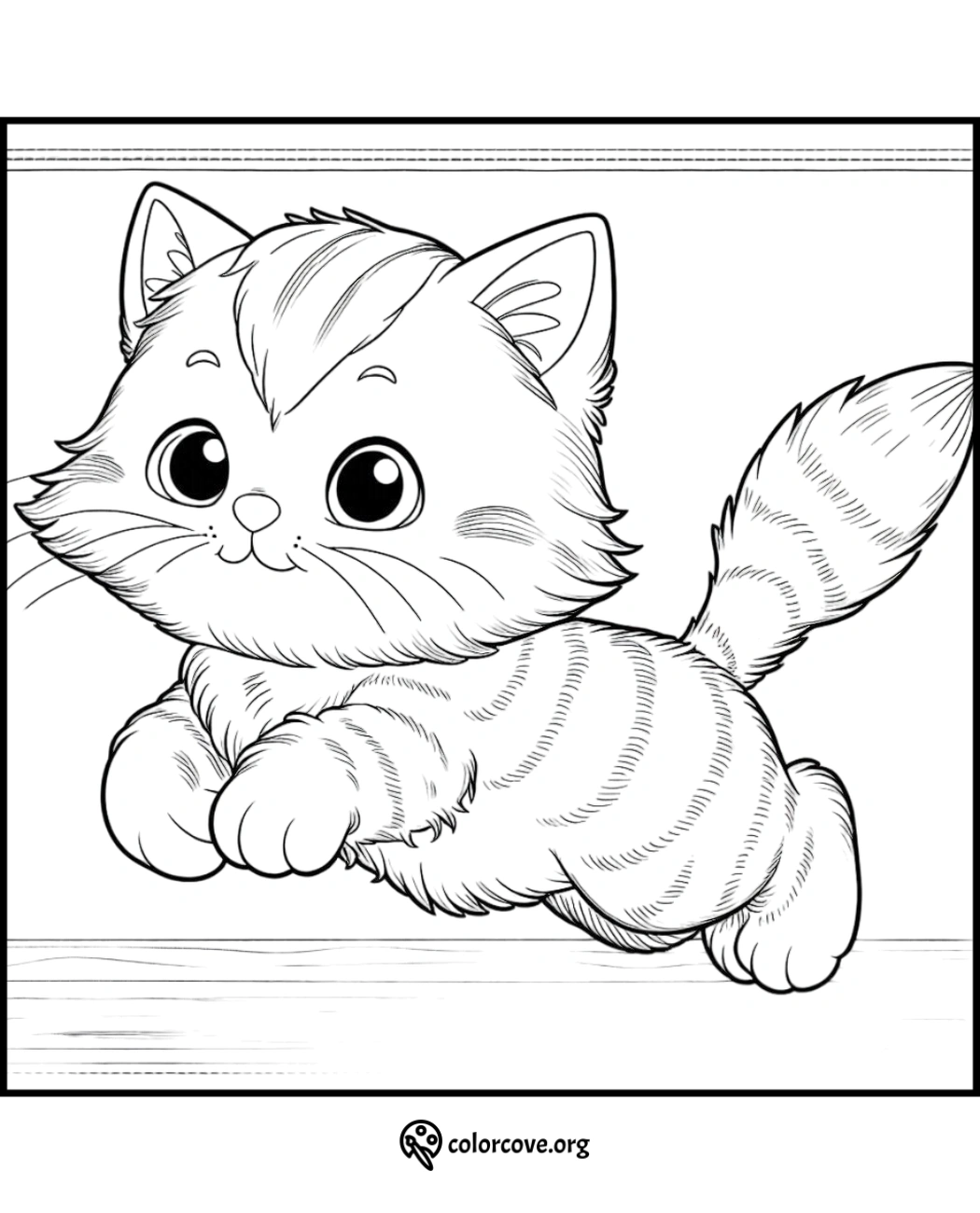 a cartoon of a cat