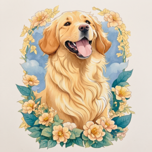 30 Golden Retriever Coloring Pages: Free Printable Dogs