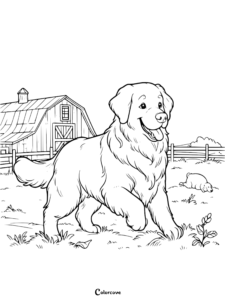 24 Free Golden Retriever Coloring Pages