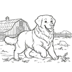 Golden Retriever Coloring Pages Free Printable (20)