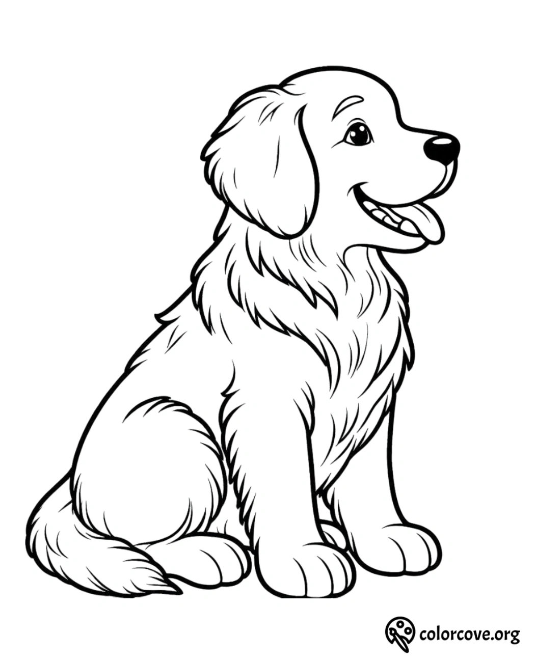 a drawing of a dog