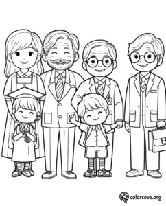 a group of people standing together