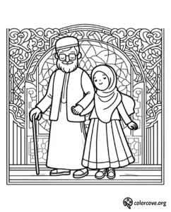 a man and woman standing together