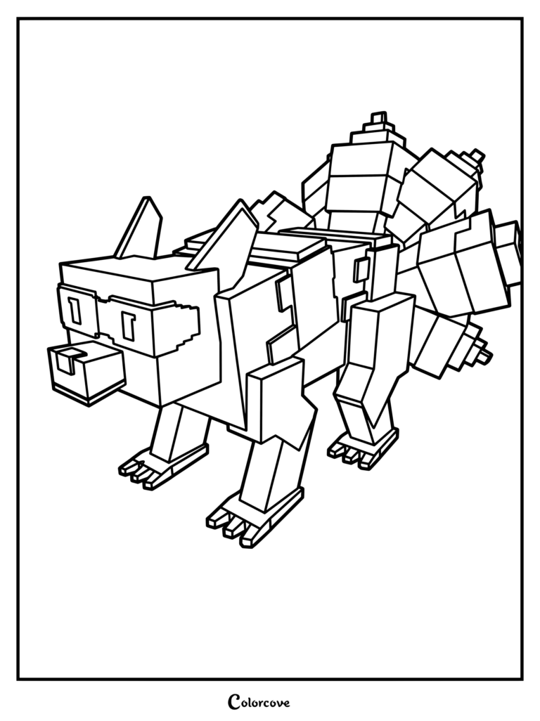 Animal Kitsune, un objet prismatique rare du jeu Roblox Grow a Garden, page de coloriage