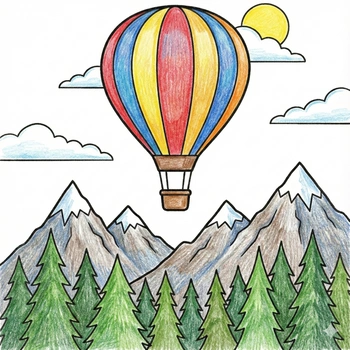 Dreamy Skies: 32 Free Hot Air Balloon Coloring Pages for Relaxation and Adventure