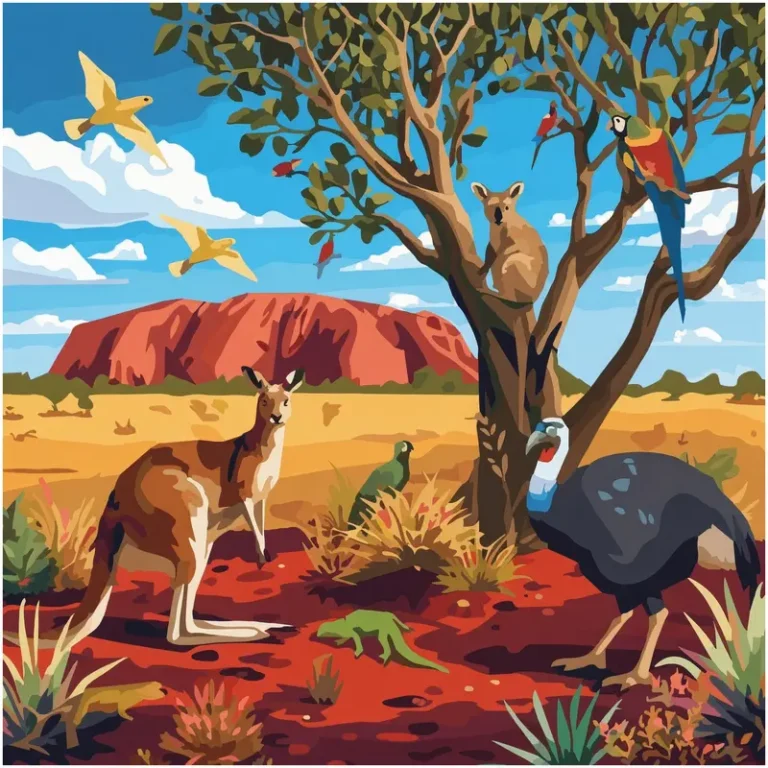 30 Free Kangaroo & Australian Animal Coloring Pages