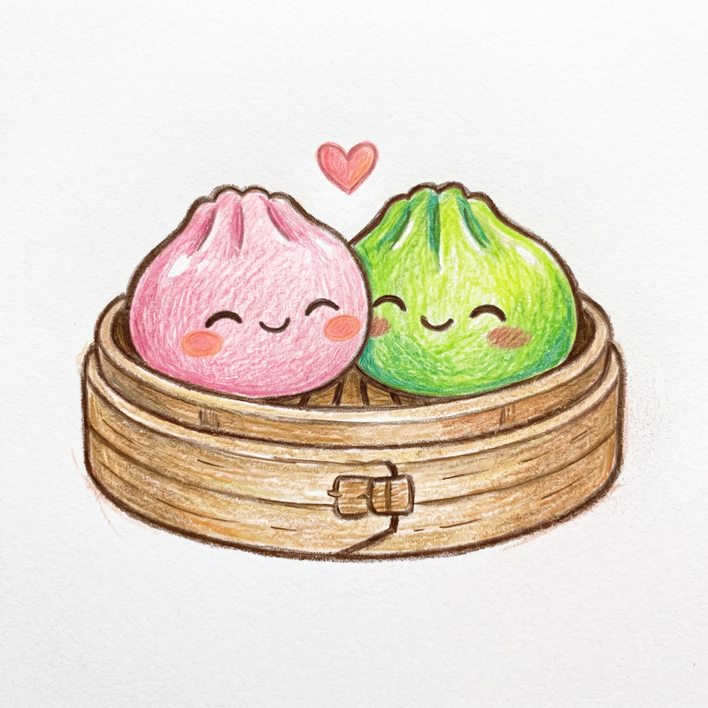 27 Kawaii Dumpling Coloring Pages: Free Printables