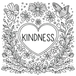 Kindness Coloring Pages Free Printable (6)