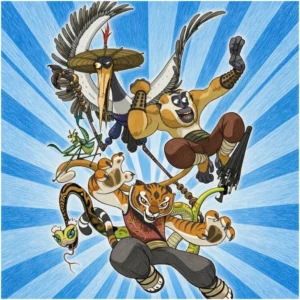 35 Kung Fu Panda Colorear: Po y Shifu