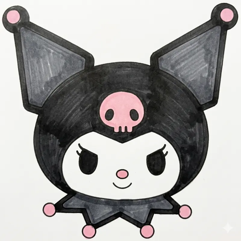 31 Kuromi Coloring Pages: Aesthetic Punk-Rock Sanrio Fun